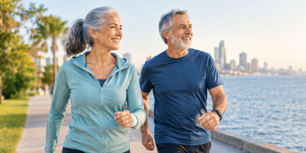 GP consultation about healthy ageing.